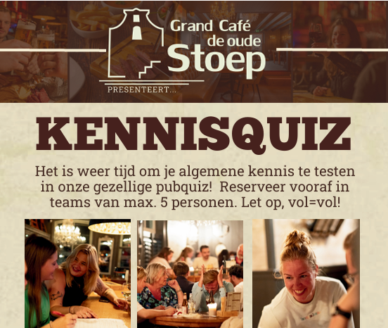 Kennisquiz - In Grand Café de Oude Stoep